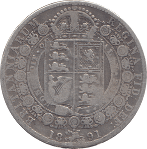 1891 HALFCROWN ( NF ) - HALFCROWN - Cambridgeshire Coins