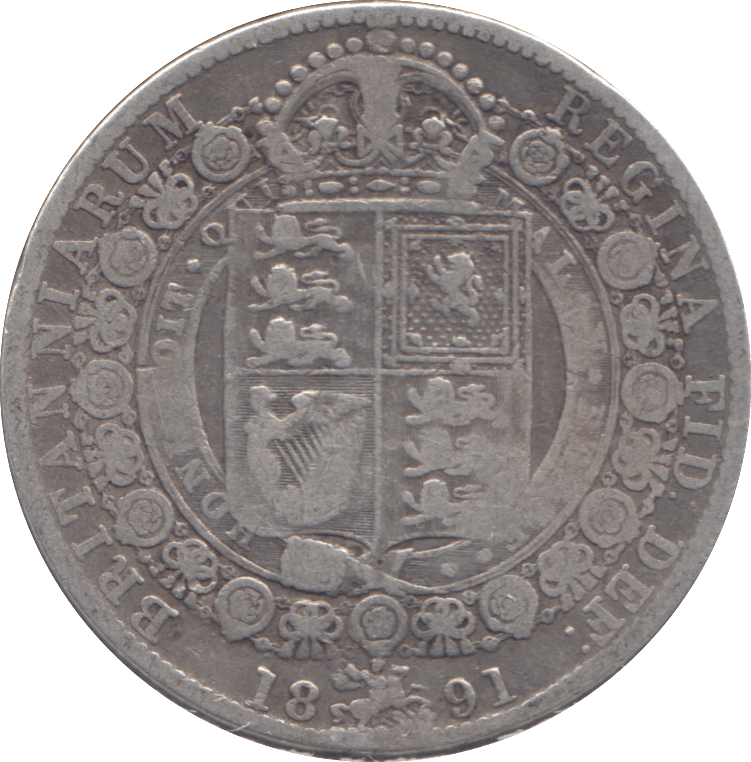 1891 HALFCROWN ( NF ) - HALFCROWN - Cambridgeshire Coins