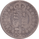 1891 HALFCROWN ( NF ) - Halfcrown - Cambridgeshire Coins