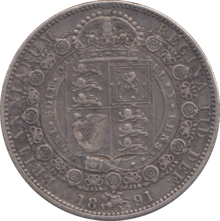 1891 HALFCROWN ( VF ) - HALFCROWN - Cambridgeshire Coins