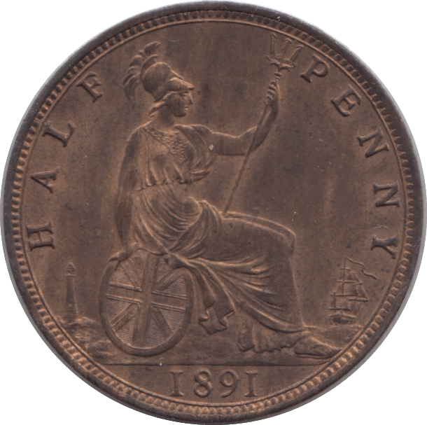 1891 HALFPENNY ( BU ) - Halfpenny - Cambridgeshire Coins
