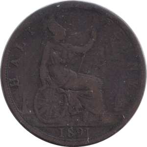 1891 HALFPENNY ( FAIR ) - HALFPENNY - Cambridgeshire Coins