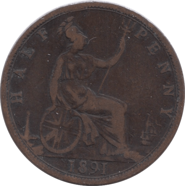 1891 HALFPENNY ( FINE ) - Halfpenny - Cambridgeshire Coins