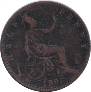 1891 HALFPENNY ( FINE ) - HALFPENNY - Cambridgeshire Coins
