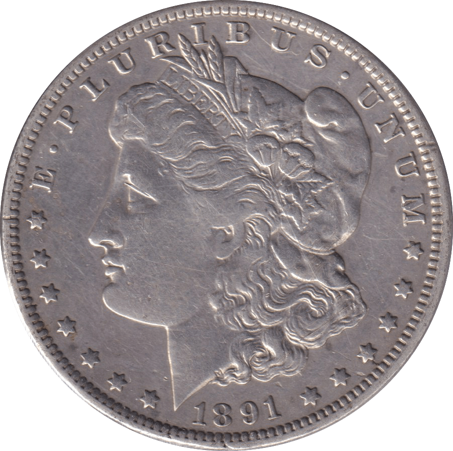 1891 MORGAN DOLLAR USA NEW ORLEANS MINT - WORLD COINS - Cambridgeshire Coins