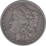 1891 MORGAN DOLLAR USA - WORLD COINS - Cambridgeshire Coins