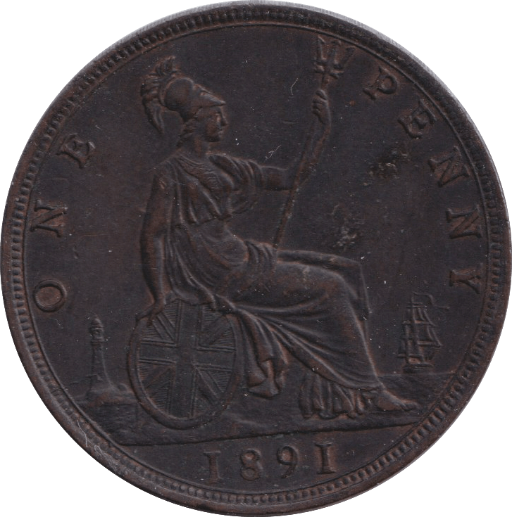 1891 PENNY ( AUNC ) - PENNY - Cambridgeshire Coins