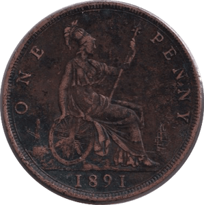 1891 PENNY ( FINE ) - PENNY - Cambridgeshire Coins