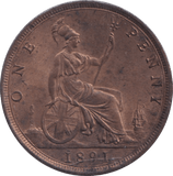 1891 PENNY ( UNC ) - PENNY - Cambridgeshire Coins
