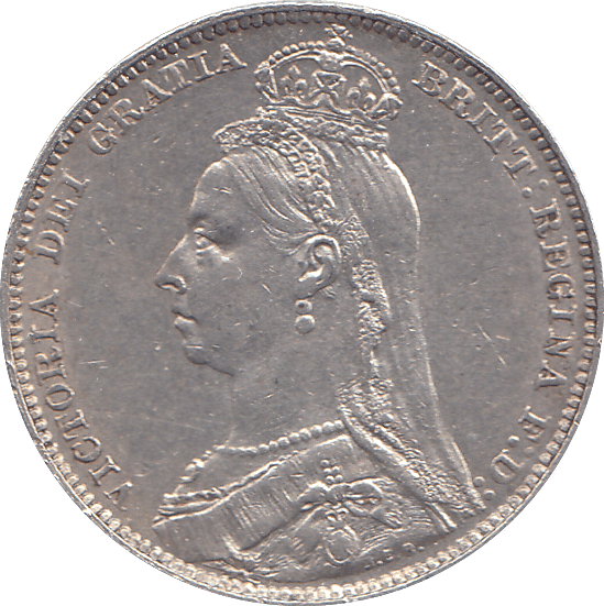 1891 SHILLING ( AUNC ) - SHILLING - Cambridgeshire Coins