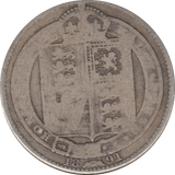 1891 SHILLING ( FINE ) - SHILLING - Cambridgeshire Coins