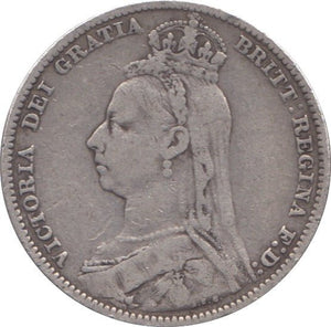 1891 SHILLING ( FINE ) - SHILLING - Cambridgeshire Coins