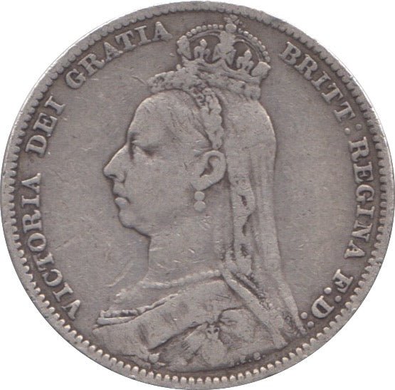 1891 SHILLING ( FINE ) - SHILLING - Cambridgeshire Coins
