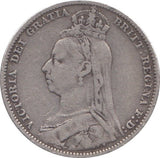 1891 SHILLING ( FINE ) - SHILLING - Cambridgeshire Coins