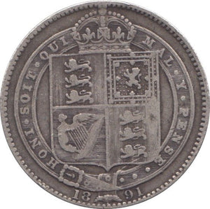 1891 SHILLING ( FINE ) - SHILLING - Cambridgeshire Coins