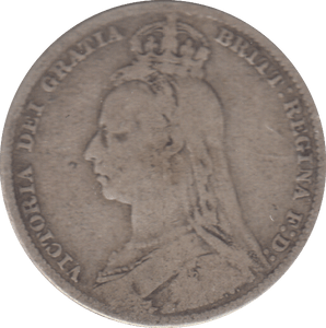 1891 SHILLING ( FINE ) - SHILLING - Cambridgeshire Coins