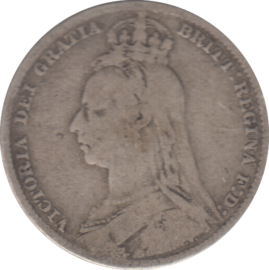 1891 SHILLING ( FINE ) - SHILLING - Cambridgeshire Coins