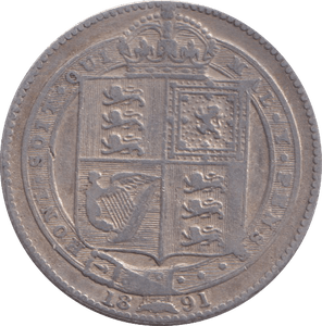 1891 SHILLING ( VF ) - SHILLING - Cambridgeshire Coins
