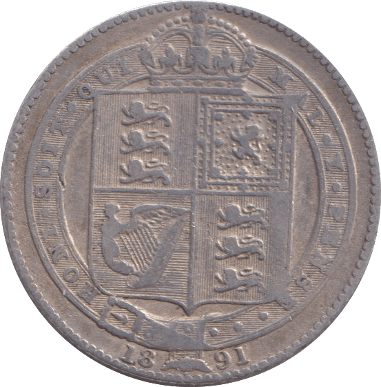 1891 SHILLING ( VF ) - SHILLING - Cambridgeshire Coins