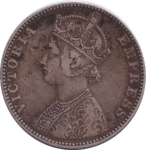 1891 SILVER 1 RUPEE INDIA - SILVER WORLD COINS - Cambridgeshire Coins