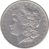 1891 SILVER DOLLAR USA - SILVER WORLD COINS - Cambridgeshire Coins