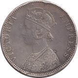 1891 SILVER ONE RUPEE INDIA - SILVER WORLD COINS - Cambridgeshire Coins