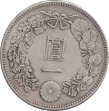 1891 SILVER ONE YEN JAPAN - SILVER WORLD COINS - Cambridgeshire Coins