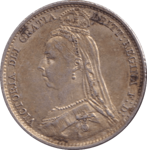 1891 SIXPENCE ( EF ) - SIXPENCE - Cambridgeshire Coins