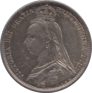 1891 SIXPENCE ( EF ) - SIXPENCE - Cambridgeshire Coins