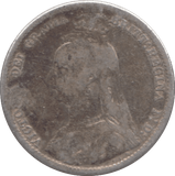 1891 SIXPENCE ( FAIR ) - SIXPENCE - Cambridgeshire Coins