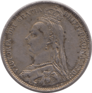 1891 SIXPENCE ( GF ) - SIXPENCE - Cambridgeshire Coins