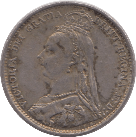 1891 SIXPENCE ( GF ) - SIXPENCE - Cambridgeshire Coins