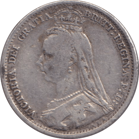 1891 SIXPENCE ( GF ) - SIXPENCE - Cambridgeshire Coins