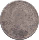 1891 SIXPENCE ( NF ) - SIXPENCE - Cambridgeshire Coins