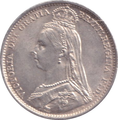 1891 SIXPENCE ( UNC ) - SIXPENCE - Cambridgeshire Coins