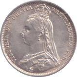 1891 SIXPENCE ( UNC ) - SIXPENCE - Cambridgeshire Coins