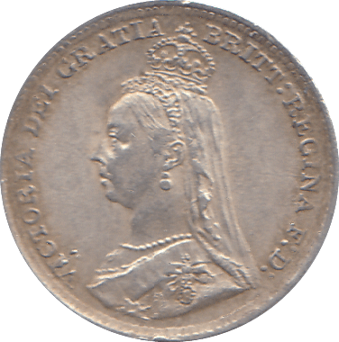 1891 THREEPENCE ( AUNC ) - THREEPENCE - Cambridgeshire Coins