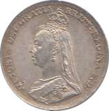 1891 THREEPENCE ( AUNC ) - THREEPENCE - Cambridgeshire Coins
