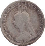 1891 THREEPENCE ( FINE ) 2 - Threepence - Cambridgeshire Coins
