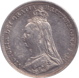 1891 THREEPENCE ( GVF ) - THREEPENCE - Cambridgeshire Coins