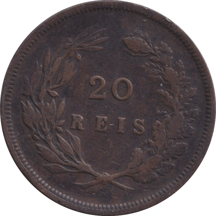 1892 20 REIS PORTUGAL - WORLD COINS - Cambridgeshire Coins