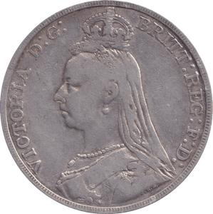1892 CROWN 3 ( FINE ) - CROWN - Cambridgeshire Coins
