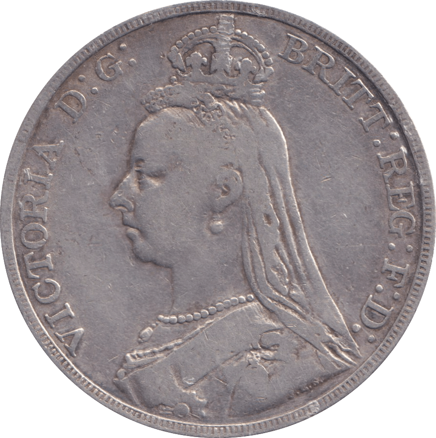 1892 CROWN 3 ( FINE ) - CROWN - Cambridgeshire Coins