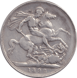 1892 CROWN 7 ( FINE ) - CROWN - Cambridgeshire Coins