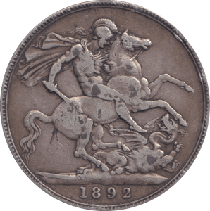 1892 CROWN B ( GF ) - CROWN - Cambridgeshire Coins