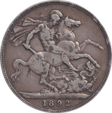 1892 CROWN B ( GF ) - CROWN - Cambridgeshire Coins