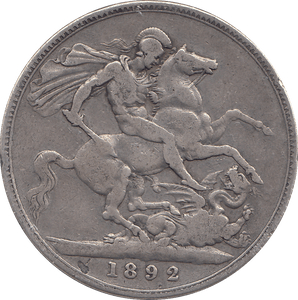 1892 CROWN ( F ) - WORLD COINS - Cambridgeshire Coins