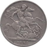 1892 CROWN ( F ) - WORLD COINS - Cambridgeshire Coins