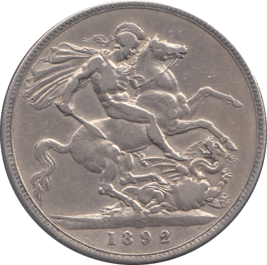 1892 CROWN ( FINE ) 3 - CROWN - Cambridgeshire Coins