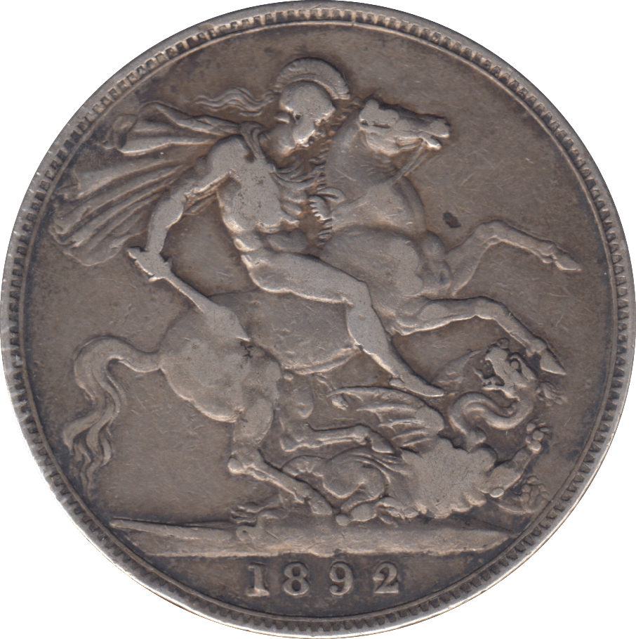 1892 CROWN ( FINE ) - CROWN - Cambridgeshire Coins